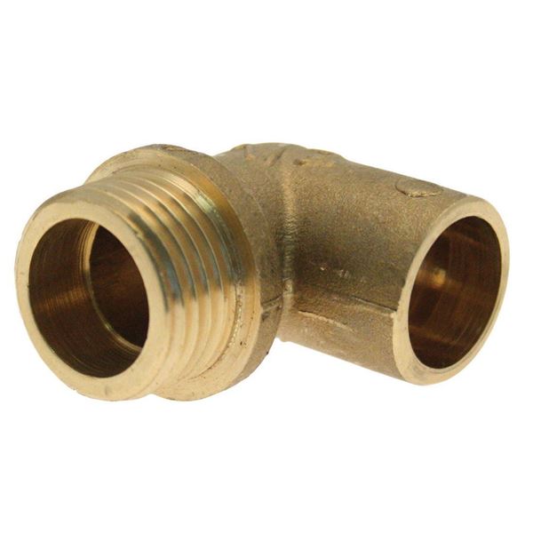 Picture of EndFeed Male Iron Elbow Adaptor 15mm x ½" DZR