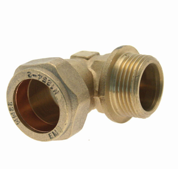 Picture of Compression Male Iron Elbow Adaptor 10mm x ⅜"