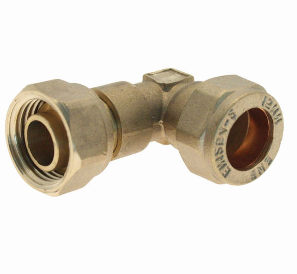 Picture of Compression Tap Connector Bent Chrome 15mm x ½"