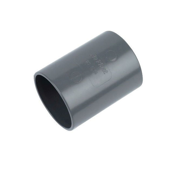 Floplast 50mm Solvent Straight Coupling Grey WS09G