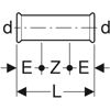 Geberit Gas Mapress Slip Coupler