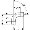 Geberit Gas Mapress Elbow