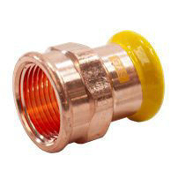 Picture of PEGASUS Gas PressFit Coupler Female 22mm x ¾"