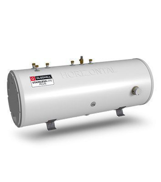 Picture of Gledhill Stainless Lite Plus Horizontal 210L Indirect Unvented Cylinder